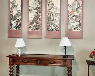 Japanese Scroll Art, Entry Table