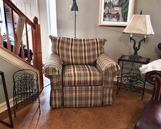 Plaid Recliner