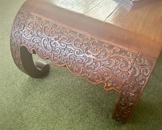 Carved Asian coffee table