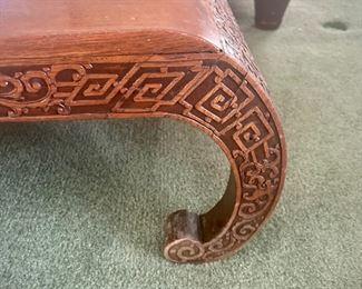 Carved Asian coffee table