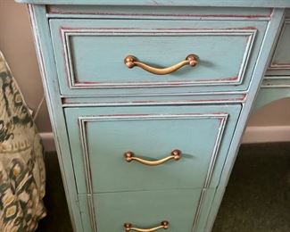 Turquoise desk