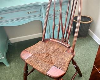 Second of 2 vintage wood chairs