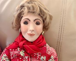 Vintage Ronald  and Nancy Reagan dolls (another version of Ronald gifted to White House)