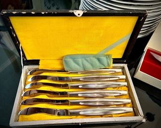 Vintage MCM steak knife set