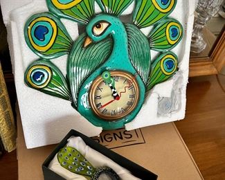 Peacock collection - clock