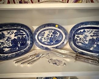Willow Blue platters
