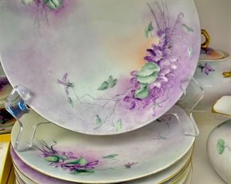Antique Limoges china - violets