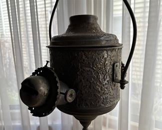Antique Angle Mfg Co Lamp Dual Burner Kerosene Hanging Lantern 