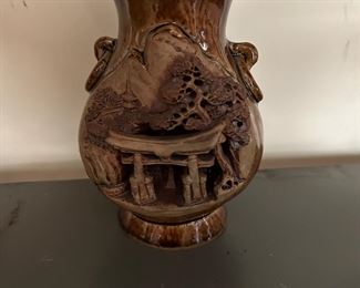 Vintage Japanese Banko Ware Vase 