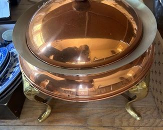 60’s 70’s Copper Chafing Pot