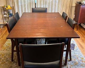 Jack Cartwright MCM Walnut Table & 8 Chairs