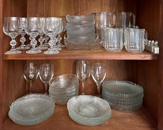 We have a large assortment of glassware at this sale!