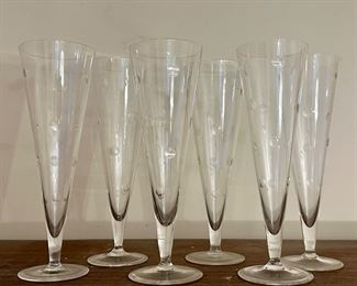 (6) Champagne Flutes