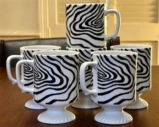 (6) Zebra Mugs