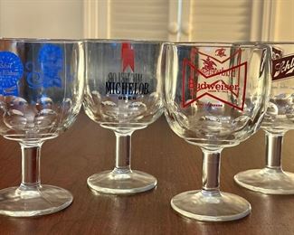 (4) Thumbprint Beer Goblets