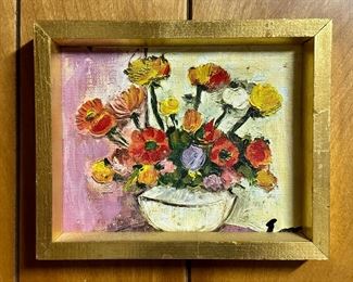 "Floral Still Life" Oil on Canvas