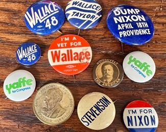 Presidential Campaign Pins
