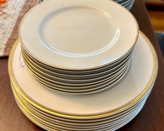 Classic Plates, Gold Rims