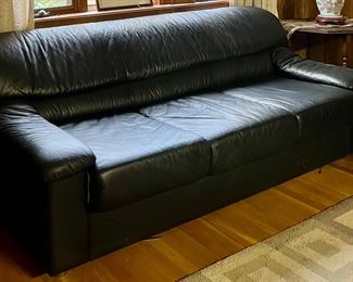 Vintage Leather Center Sofa