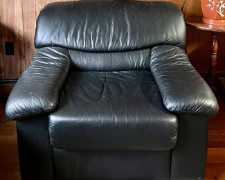 Vintage Leather Center Armchair