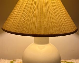 White ceramic lamp