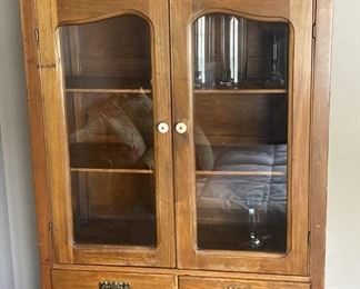 Fantastic Cupboard with original glass. Perfect in any room. $250