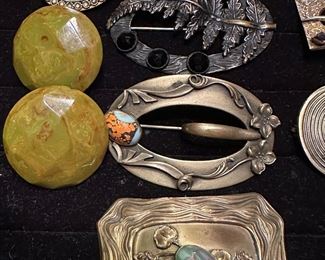 Art Nouveau Brooches