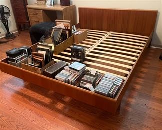 Sannemann Danish teak queen bed frame