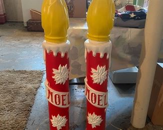 Vintage General Foam Noel candles