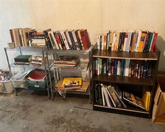 Books and shelving units