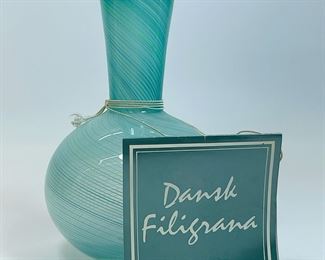 
DANSK MCM Filigrana Collection art Glass vase