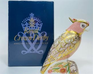 Royal Crown Derby ENGLISH FINE BONE CHINA PW COCKATOO No. 1954 out of 2500