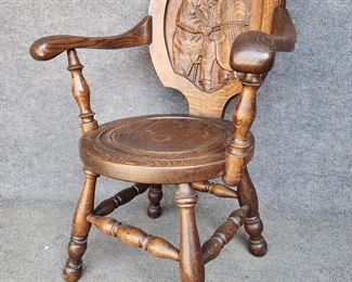
Antique Hand Carved Arm Chair