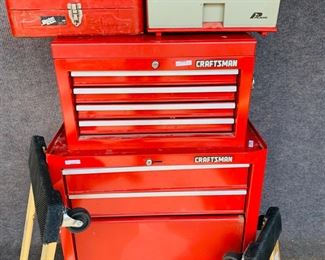 Large Craftsman Stacking Toolbox, Two HaulMaster Dollies, and More