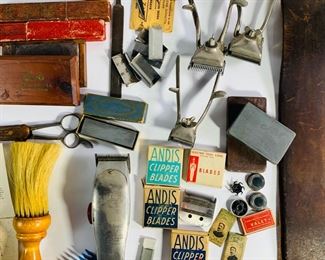 Antique Barber/Shaving Lot 