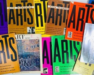 10 Issues of 1959-63 Arts Magazine, 1958 Art News Magazine and More