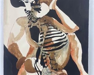 
J Ramsen Original Artwork on Paper. Figural Design 