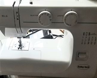 Baby back sewing machine