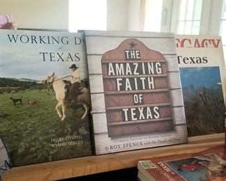 Several books about Texas