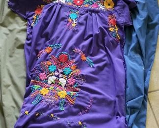 Vintage embroidery dresses, larger sizes
