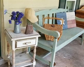 Porch seating and decor