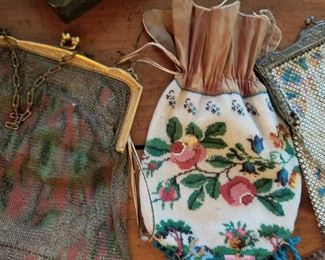 Antique beaded purses
