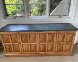 Mid-Century Henredon Slate Top Credenza
