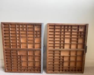 Hamilton Mfg. Company Letterpress Trays