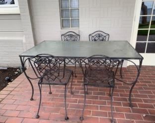 Wrought Iron patio set 