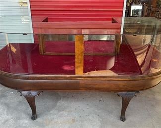 F. C. Jorgeson & Co. Chicago - Unusual Mahogany Claw Foot Curved Display Case