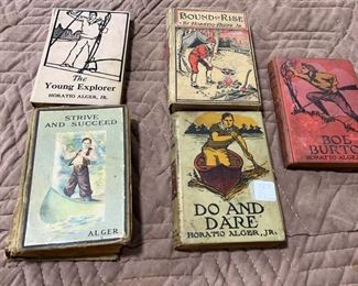 Five Horatio Alger Jr. Books