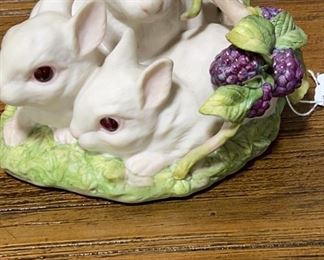 Cybis Bunnies Figurine - Cotton, Puff, & Snow