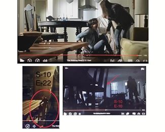 Here are screen shots of three separate scenes where the brown wooden chairs were located in the show.