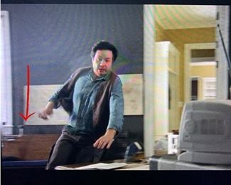 This is a screen shot from The Walking Dead showing where the pew was used in Season 10 - Episode 1.